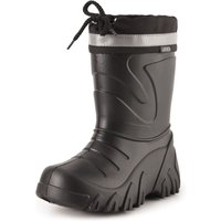 Ladeheid Kinder Mädchen Jungen federleichte EVA Winter Thermo Gummistiefel gefüttert LA-835 (Schwarz/Blendung, 22/23 EU) von LADEHEID