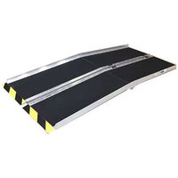 Rutschfeste Rollstuhlrampe faltbar Länge 244cm - 24 bis 48cm zu überwinden - Breite 74cm - RDPA70104 von RAMPE DE CHARGEMENT - MATISERE
