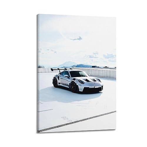 LADV 911 GT3 RS Rennwagen Supersportwagen, dekoratives Gemälde, Leinwand, Wandkunst, Bild, 30 x 45 cm von LADV