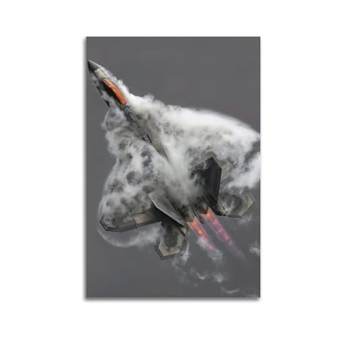 LADV Poster F-22 Raptor Militär Kämpfer Poster Jet Fighter Dekorative Malerei Leinwand Wandkunst Bild 30 x 45 cm LADV Poster F-22 Raptor Militär Kämpfer Poster Jet Fighter Dekorative Malerei Leinwand Wandkunst Bild 30 x 45 cm von LADV