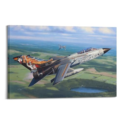 LADV Poster mit Militärflugzeugen, Panavia Tornado, IDS, Mehrzweck-Kampfflugzeug, dekoratives Gemälde, Leinwand, Wandkunst, Bild, 30 x 45 cm von LADV