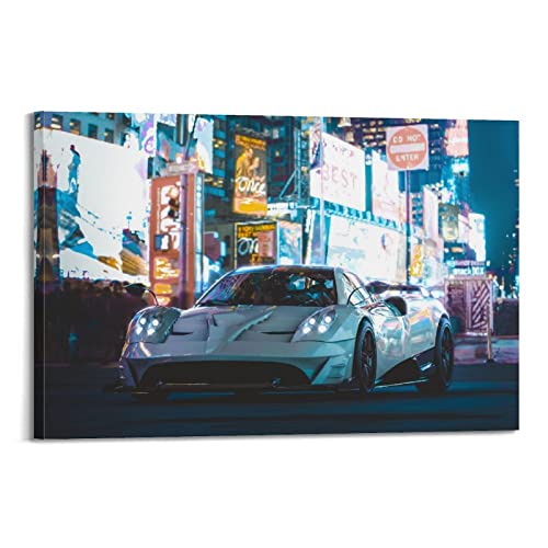 LADV Rennwagen-Poster für Pagani Huayra BC Hypercar, dekoratives Gemälde, Leinwand, Wandkunst, Bild, 30 x 45 cm LADV Rennwagen-Poster für Pagani Huayra BC Hypercar, dekoratives Gemälde, Leinwand, Wandkunst, Bild, 30 x 45 cm von LADV