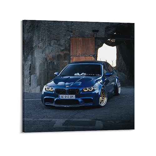 LADV Sportwagen-Poster für BMW F18 M5 Rennwagen, dekoratives Gemälde, Leinwand, Wandkunstwerke, Bild, 40 x 40 cm von LADV