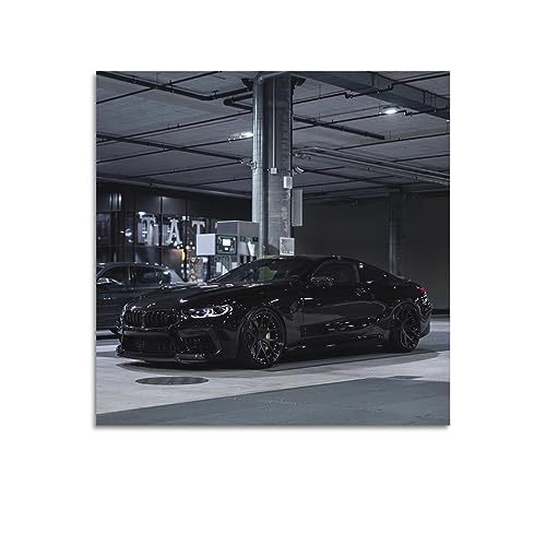LADV Sportwagen-Poster für BMW M8, schwarzes Super-Rennauto, dekorative Malerei, Leinwand, Wandkunstwerke, Bild, 50 x 50 cm LADV Sportwagen-Poster für BMW M8, schwarzes Super-Rennauto, dekorative Malerei, Leinwand, Wandkunstwerke, Bild, 50 x 50 cm von LADV