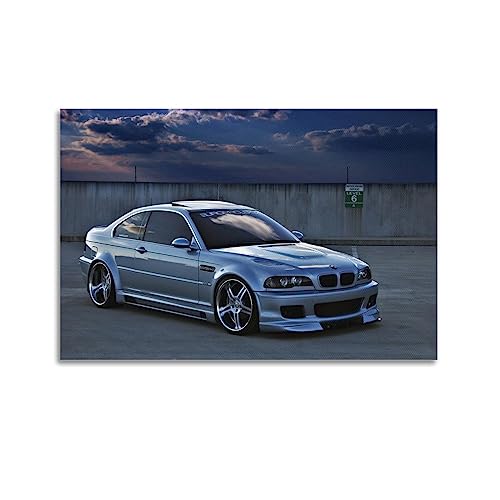 LADV Sportwagen-Poster für roter BMW E46 M3 Rennwagen, dekoratives Gemälde, Leinwand, Wandkunst, Bild, 50 x 75 cm LADV Sportwagen-Poster für roter BMW E46 M3 Rennwagen, dekoratives Gemälde, Leinwand, Wandkunst, Bild, 50 x 75 cm von LADV