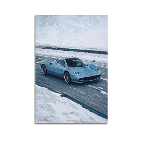LADV Supercar-Poster für Pagani Huayra Rennwagen, Sportwagen, dekoratives Gemälde, Leinwand, Wandkunst, Bild, 60 x 90 cm von LADV