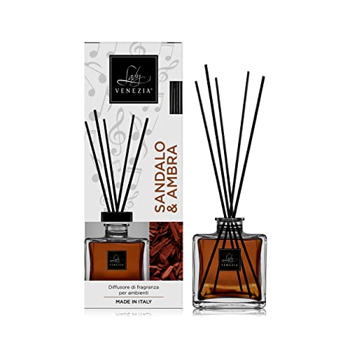 LADY VENEZIA - CUBO 100 - Duftdiffusor - Sandale & Bernstein 100 ml, Made in Italy von LADY VENEZIA
