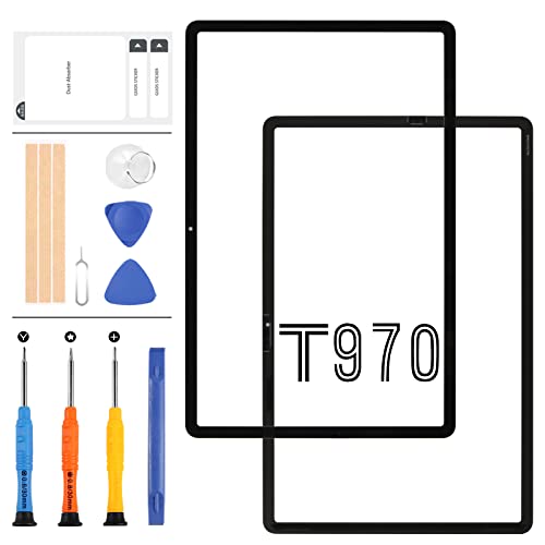 31,5 cm (12,5 Zoll) für Samsung Galaxy Tab S7+ Plus T970 T975 T976 T978 Displayglas Vollscheibe Front Außen Glas Ersatzteil-Set T975N T976B (kein LCD, nicht Touch-Digitizer) von LADYSON