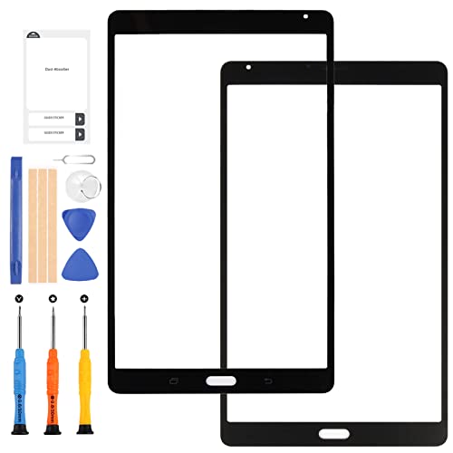 Bildschirm-Ersatz für Samsung Galaxy Tab S 8.4 T700 SM-T700 Außen-Frontglas-Reparatur-Set mit kostenlosem Werkzeug (Touchscreen-Digitizer und LCD) (schwarz) von LADYSON