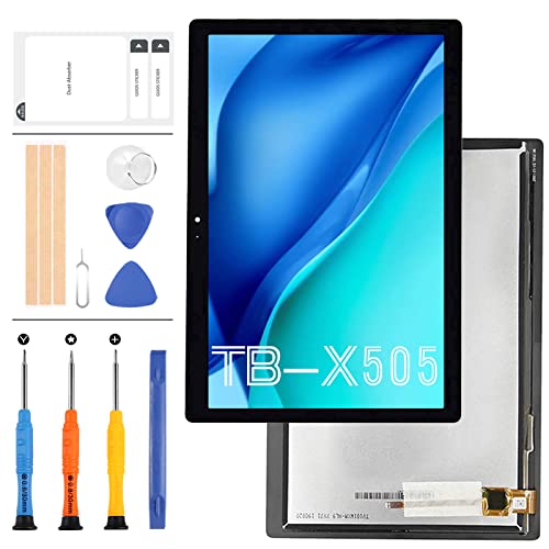 Ersatz-Bildschirm für Lenovo Tab M10 TB-X505F 10,1 Zoll TB-X505 LCD Disply Parts Montage TB-X505L TB-X505X Matrix Touchscreen Digitizer Glass Panel Full Repair Kit + Werkzeug von LADYSON