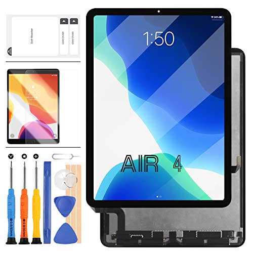 Ersatzbildschirm Compatible für iPad Air 4 27,7 cm (11 Zoll) (2020), Ersatz für iPad Air 4. Generation A2316 A2324 A2072 A2325, LCD-Display, Touchscreen, Digitizer, mit gehärtetem Glas + Werkzeug von LADYSON