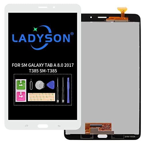 Ersatzbildschirm für Samsung Galaxy Tab A 8.0 2017 SM-T385 LCD T385 Display Matrix SM T385 Touchscreen Digitizer Glas Komplette Montage Reparaturteile Kit von LADYSON