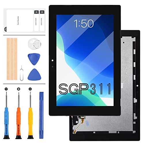 Ersatzdisplay für Sony Xperia Tablet Z, für Sony Tablet Z SGP311 SGP312 SGP351, LCD Diplay Matrix Panel mit Touchscreen Digitizer Glas Montagesets inkl. gratis Werkzeug von LADYSON