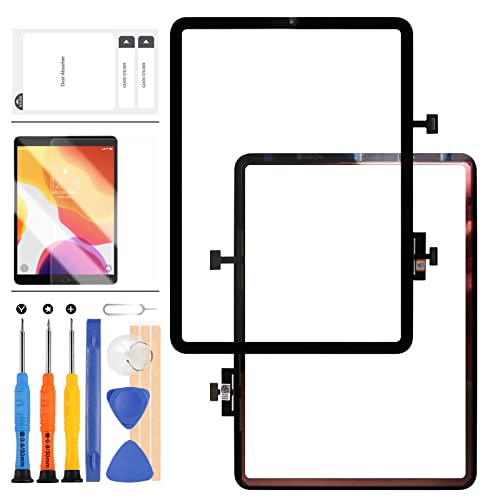 Ersatzdisplay für iPad Air 4, für iPad Air 4. Generation 2020, 27,7 cm (10,9 Zoll), A2316, A2324, A2072, A2325, Touchscreen-Digitizer, Montage-Ersatzglaslinse, Teile, mit gehärtetem Glas +Werkzeugset von LADYSON