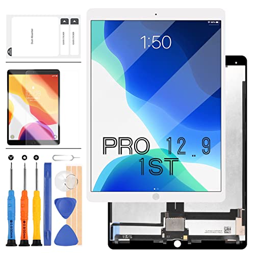 Kompatibel Für iPad Pro 12.9 1. Generation (2015) A1584 A1652 Bildschirm Ersatz LCD Display Touchscreen Digitizer Assembly Sensor Glas Panel Lens Kit Board (weiß mit Board) von LADYSON