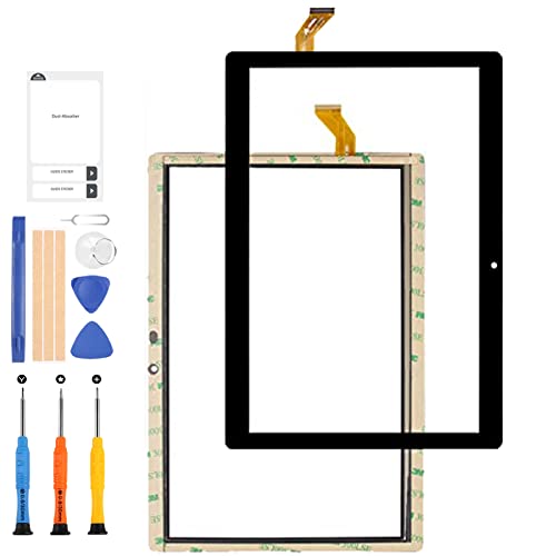 LADYSON 25,7 cm (10,1 Zoll) für Vankyo MatrixPad S30 Tablet PC Touchscreen Digitizer Sensor Glas Scheibe Ersatzteile, inklusive kostenlosem Reparaturwerkzeug von LADYSON