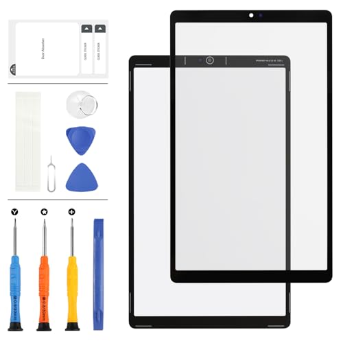 LADYSON Ersatzbildschirm für Samsung Galaxy Tab A7 Lite Wi-Fi SM-T220 T220 8,7 Zoll (22,1 cm) Frontglas Display Panel Objektiv Reparatur-Set mit gratis Werkzeug (schwarz) von LADYSON