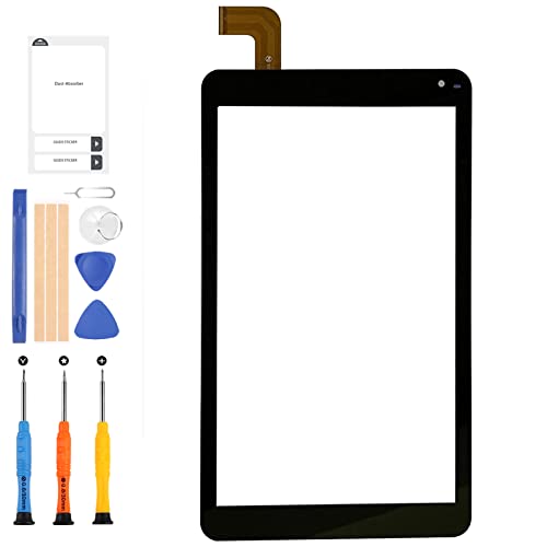 LADYSON Ersatz-Display für Barnes & Noble Nook BNTV650 Touchscreen Digitizer 10,1 Zoll Multi-Touch Tablet PC Full Glas Reparatur-Set + Werkzeug von LADYSON