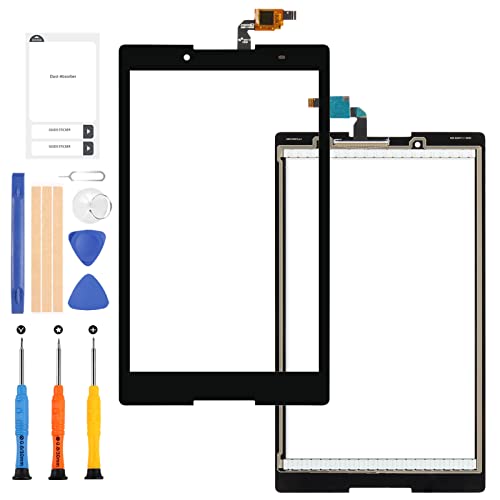 LADYSON Ersatz-Display für Lenovo Tab3 Tab 3 8 850 TB3-850 TB3-850F TB3-850M Touchscreen Digitizer Sensor Vollglasscheibe Reparaturteile Set mit Werkzeug (schwarz) von LADYSON