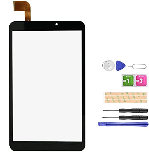 LADYSON Ersatz-Touchscreen für Rio R8 MAX 8 Zoll Pulgadas Tablet Bildschirm RS-ZD801-V2.0 Touchscreen Digitizer Sensor Vollglas Panel Objektiv Reparatur Teile Kits + Werkzeug von LADYSON