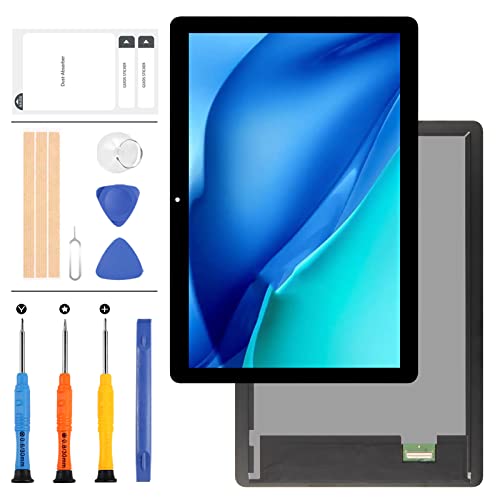 LADYSON Ersatzbildschirm für Huawei MediaPad T5 10 AGS2-L09 AGS2-W09 AGS2-L03 AGS2-W19 25,7 cm (10,1 Zoll) Tablet LCD Display Touch Panel Digitizer Montage Vollglaslinse mit Werkzeug (schwarz) von LADYSON