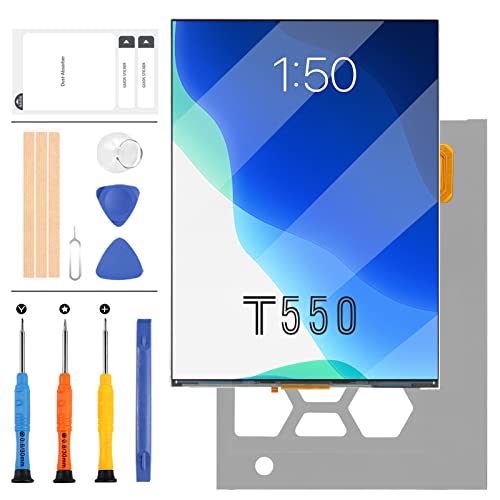 LADYSON Ersatzbildschirm für Samsung Galaxy Tab A 9,7 Zoll SM-T550 SM-T551 SM-T555 T550 T551 T555 LCD Display Matrix Panel Tablet Reparaturset mit Werkzeug (kein Touch Digitizer) von LADYSON