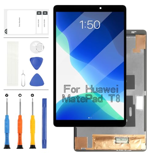 LADYSON Für Huawei MatePad T8 8.0 Bildschirm Ersatz Kobe2-L09 Kobe2-L03 KOB2-L09 LCD Display Touch Panel Digitizer Vollglas Montagesets mit Werkzeug von LADYSON