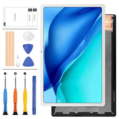 LADYSON Original für Samsung Galaxy Tab A7 10,4 Zoll (2020) SM-T500 T505 T500 LCD Display Touch Sensor Glas Bildschirm Digitizer Assembly Panel Lens Replacement Kits with Free Tools (weiß) von LADYSON