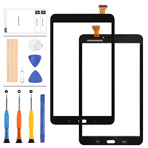 LADYSON Touchscreen-Digitizer für Samsung Galaxy Tab E 8.0 SM-T377 T377 T377A T377V T377P T377T Touchscreen Digitizer Glas Sensor Tablet PC Panel Lens Kits mit Reparaturwerkzeugen von LADYSON