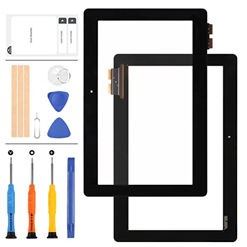 LADYSON Touchscreen-Ersatz für ASUS Transformer Book T100 T100TA-C1-GR Digitizer Sensor Glasscheibe 10,1 Zoll Reparaturteile Set mit Werkzeug von LADYSON