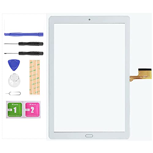 LADYSON Touchscreen für 25,7 cm (10,1 Zoll) MJK-1289-FPC Tablet Touch Panel Digitizer MJK-1289 -FPC Kids PC Multitouch Glas Ersatzteile Kits (weiß) von LADYSON