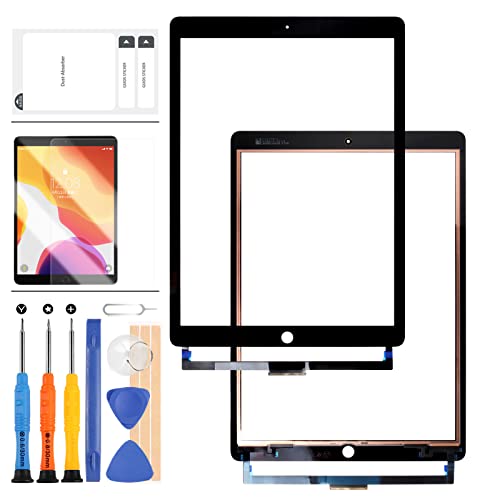 Touchscreen Digitizer Glas Bildschirm Ersatz Kompatibel für iPad Pro 12,9 Zoll 2nd Gen A1670 A1671 A1821 2017 Touchscreen Objektiv Reparatur Teile Kits (LCD Display Nicht enthalten) (schwarz) von LADYSON