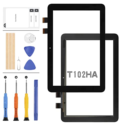 Touchscreen für Asus Transformer Mini T102HA T102H Touchscreen Digitizer Sensor Vollglas Panel Ersatz 10,1 Zoll Reparaturteile Kit mit gratis Werkzeug (nicht LCD) von LADYSON