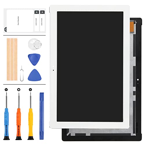 Z300M LCD-Bildschirm Ersatz für Asus ZenPad 10 Z300 Z300M P00C 10,1 Zoll LCD Display Touchscreen Digitizer Vollglas Panel Montage Reparaturteile + Werkzeug (weiß) von LADYSON