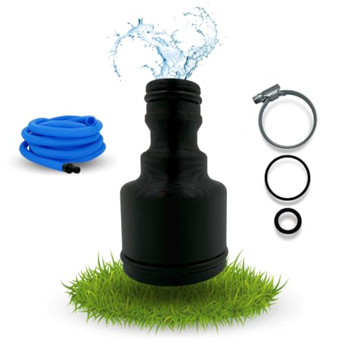 LADSPRINT® Schlauchadapter 1/2 Zoll auf 32mm | Passend für Gardena & viele andere Schlauchsysteme | Inkl. O-Ringen & Schlauchschelle | Made in Germany | PETG von LADsPrint