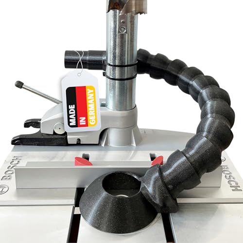 LADSPRINT® Saugrüssel Absaugung passend für Bosch PBD40 u.Ä. | Komplett mit 10 Gelenken | Passend für viele Modelle | Für Bohrer bis 40mm | Anschluss mit 3 Durchmessern | Made in Germany von LADsPrint