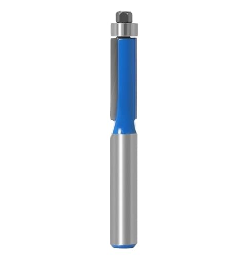 1/4 stücke Doppel Rand Gerade Messer 8mm Schaft Mit Lager Legierung Holzbearbeitung Fräser Computer Graviermaschine Trimmwerkzeug(8x8mm) von LAERNPU