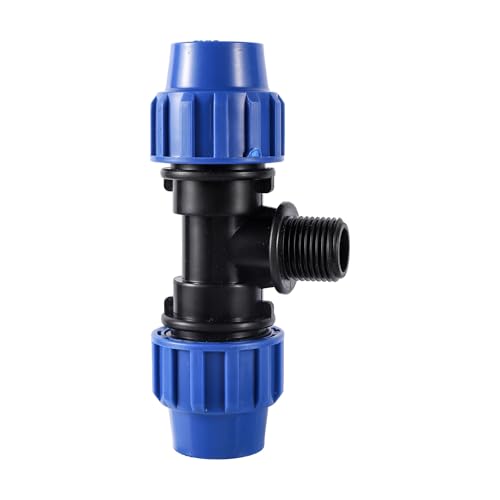 1 stück 1/2 "3/4" 1 "Außengewinde Ellenbogen T-stück-anschluss Rohr T Ellenbogen Kupplung Garten Landwirtschaft Bewässerung schläuche Armaturen(1I2 to 20mm T) von LAERNPU