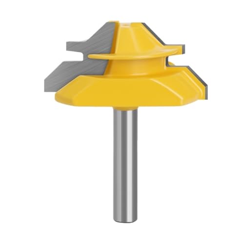 1 stück 12mm 1/2 "Schaft Medium 45 Grad Schloss Gehrung Router Bit 3/4" Lager Cutter for Holzbearbeitung Werkzeuge holz Bit(12mm shank) von LAERNPU