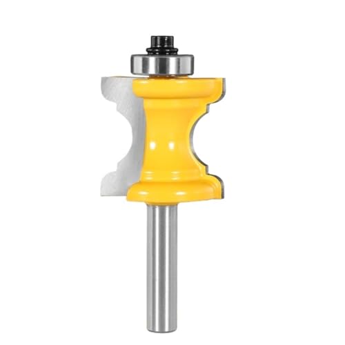 1 stück 6,35 MM 8 12,7 Bull Nose Molding Handlauf Router Bits Holzbearbeitung Fräser for holz Planfräser Schaftfräser(6.35x31.8x30.16) von LAERNPU