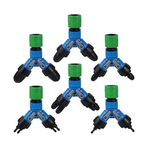 1 stück Wasserhahnanschluss Y-Typ 1/2 ”3/8" 1/4" Wasserschlauch-Splitter 2-Wege-Shuntventil Garten Landwirtschaft Bewässerungshahn-Adapter(To 2-way 1I4 barbed) von LAERNPU