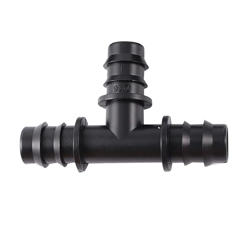10 Stücke 13mm Stacheldraht T Gartenbewässerung Bewässerung 16mm Schlauch 1/2 "Wasserrohrverbinder Bewässerungssystem Armaturen von LAERNPU