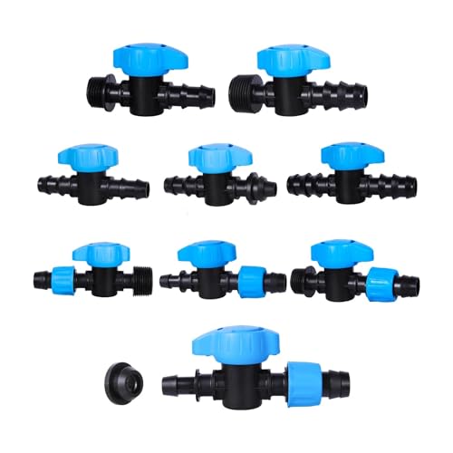 1pc Tropfbewässerung Stacheldraht Bypass Ventil Tropfleitung Absperrventil Tropfsystem Wasser Umleitungsventil(16x1I2 Male) von LAERNPU