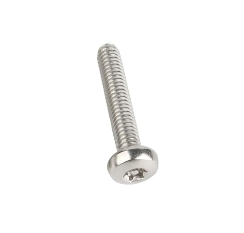 2/5 Stück M6 M8 M10 304 Edelstahl Sechslappenknopf Rundkopf mit Stift Diebstahlsicherer manipulationssicherer Sicherheitsschraubenbolzen(25mm,M8-2pcs) von LAERNPU