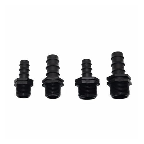 20 Stücke DN16 DN20 Anschluss 1/2 "3/4" Außengewinde Auf 12mm 16mm Stacheldraht Gartenbewässerung Wasserschlauch Rohrarmaturen(DN20 1I2 Thread) von LAERNPU
