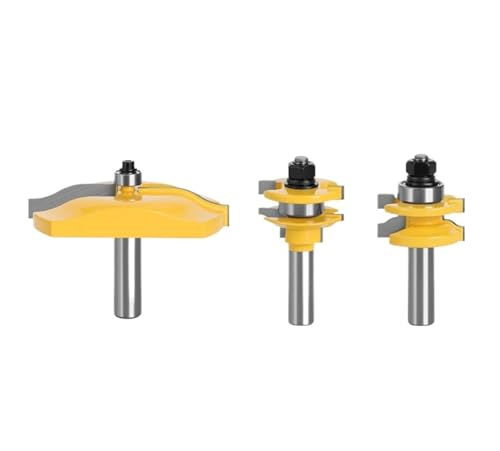 3 stücke 12 MM 1/2 "Schaft Schiene Stile Klinge Cutter Panel Erhöhten Schrank Router Bit Tür Holzbearbeitung Werkzeuge(12mm shank) von LAERNPU