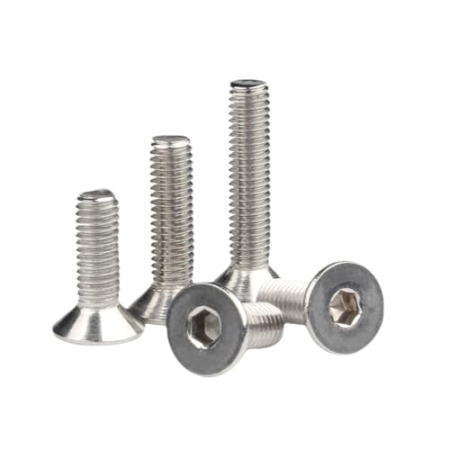 5/10 Stück 316 Edelstahl M6 M8 M10 Kreuzschlitz-Senkkopfschrauben(70mm,M6-10pcs) von LAERNPU