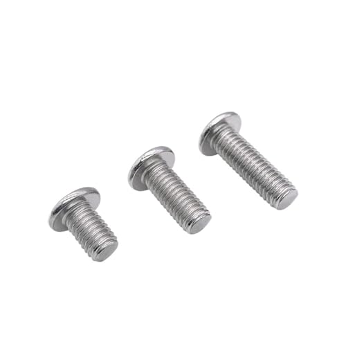 5/10 Stück M5 M6 M8 304 Edelstahl Sechskant Innensechskant Ultradünne super niedrige flache Waferkopfschraube(30mm,M6 (10PCS)) von LAERNPU