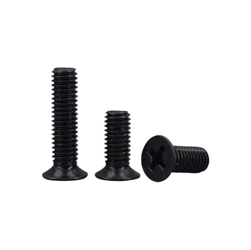 50 stücke M2 M2.5 M3 M4 M5 Senkkopf Falt Kopf Schraube Carbon Stahl Laptop Schraube for Lenovo Samsung(3mm,M2.5) von LAERNPU