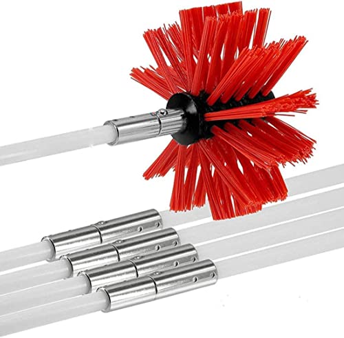 LAErper Chimney Sweeper Drill Powered Cleaning Kit Rotary Cleaner Brush Sweeping-Brush Fireplace Flue Reinforced Nylon Flexible Rods Remove Dirt,6 Rod/9 Rod LAErper Chimney Sweeper Drill Powered Cleaning Kit Rotary Cleaner Brush Sweeping-Brush Fireplace Flue Reinforced Nylon Flexible Rods Remove Dirt,6 Rod/9 Rod von LAErper